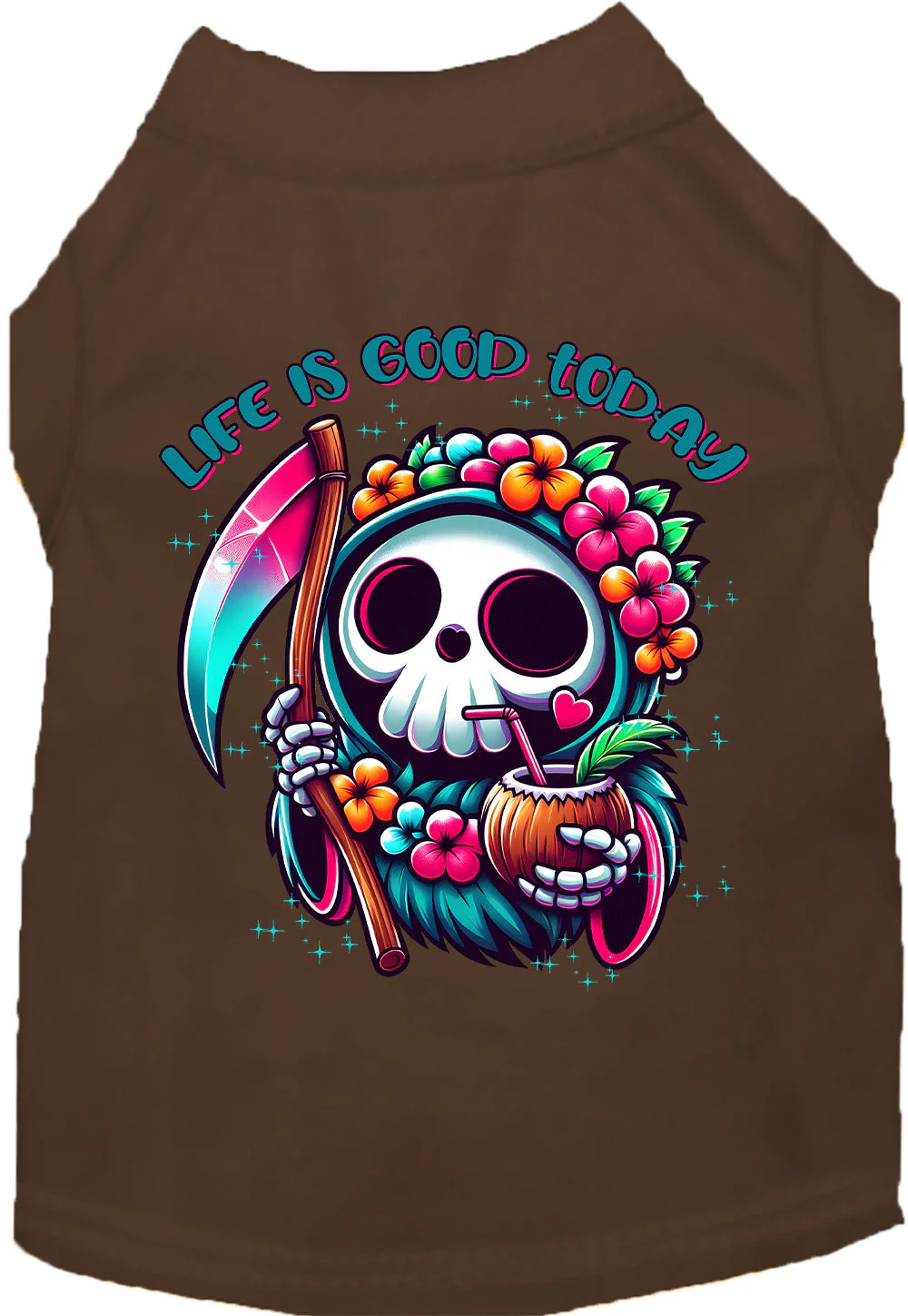 Tropical Grim Reaper Pet Shirt - Image 8