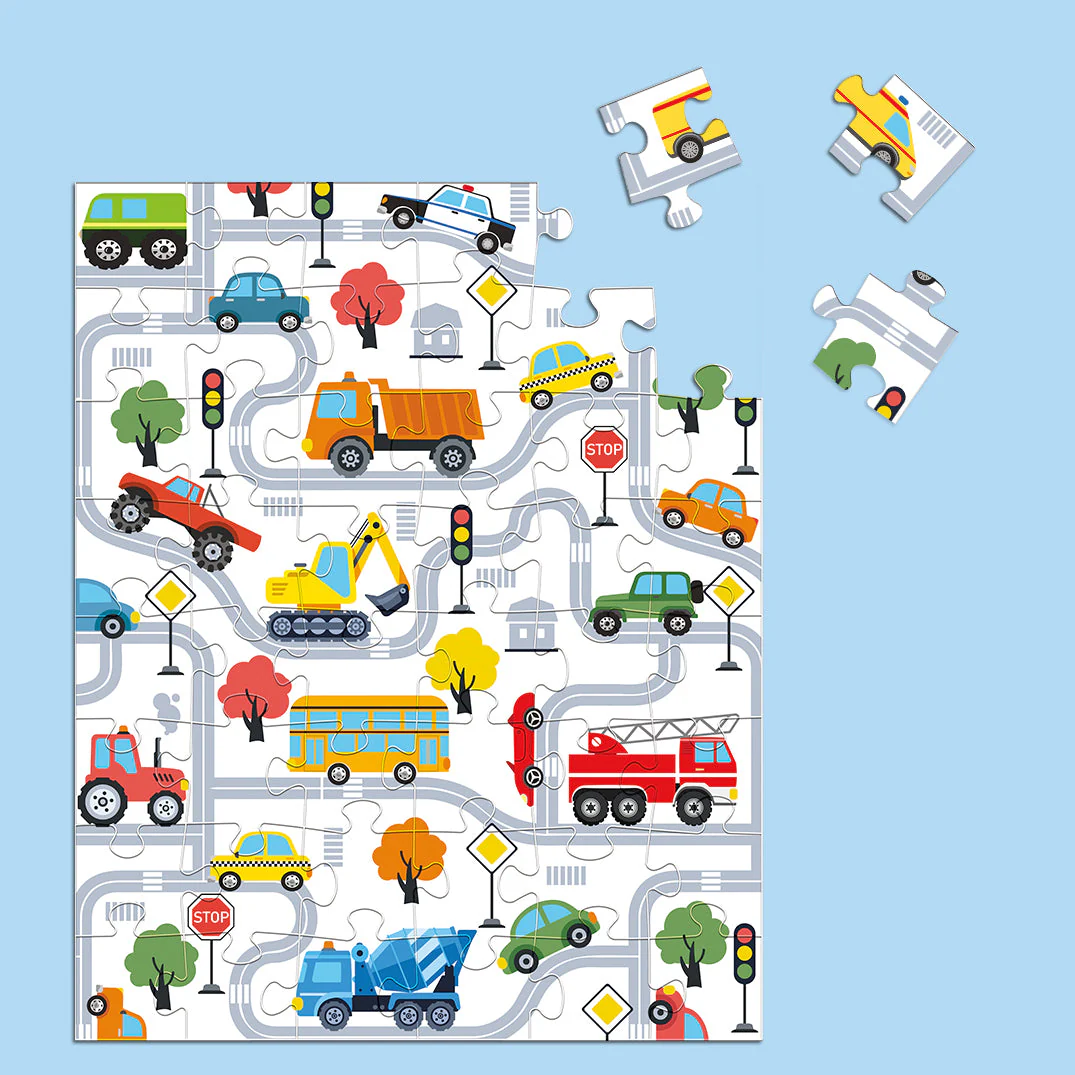Trucks and Transportation 48 Puzzle Piece Snax - Image 2