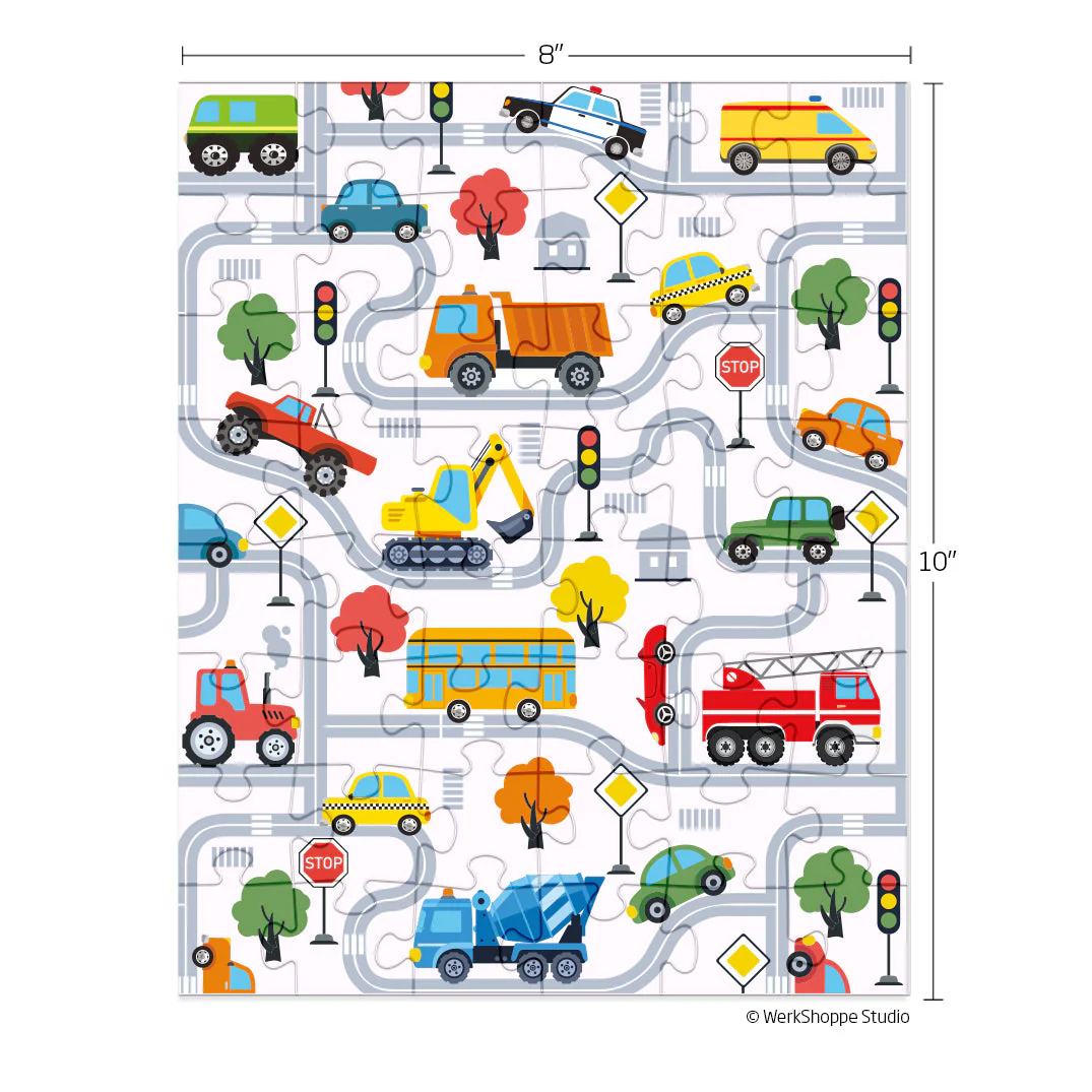 Trucks and Transportation 48 Puzzle Piece Snax - Image 3