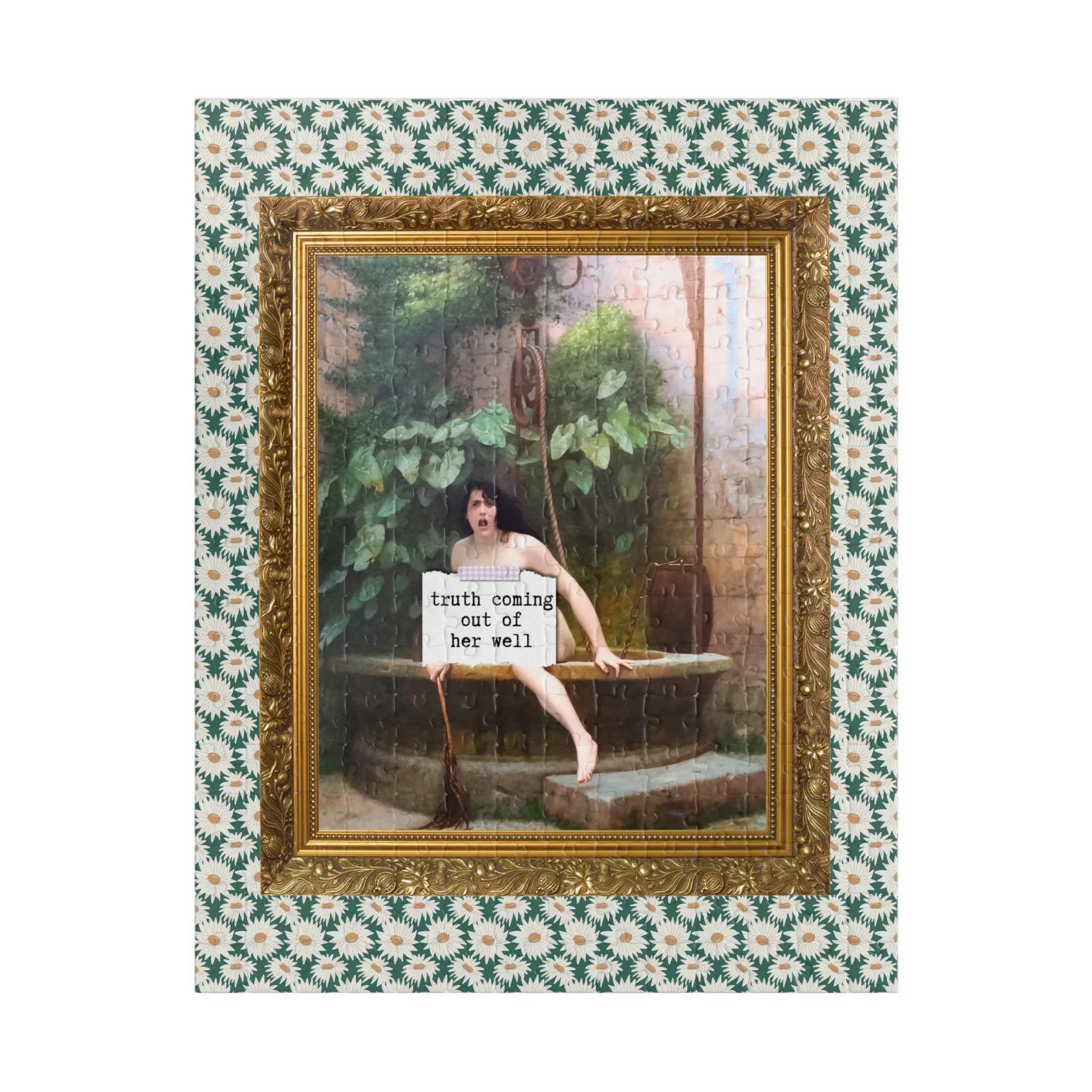 Truth Coming Out of Her Well by Jean-Leon Gerome Puzzle - Image 2