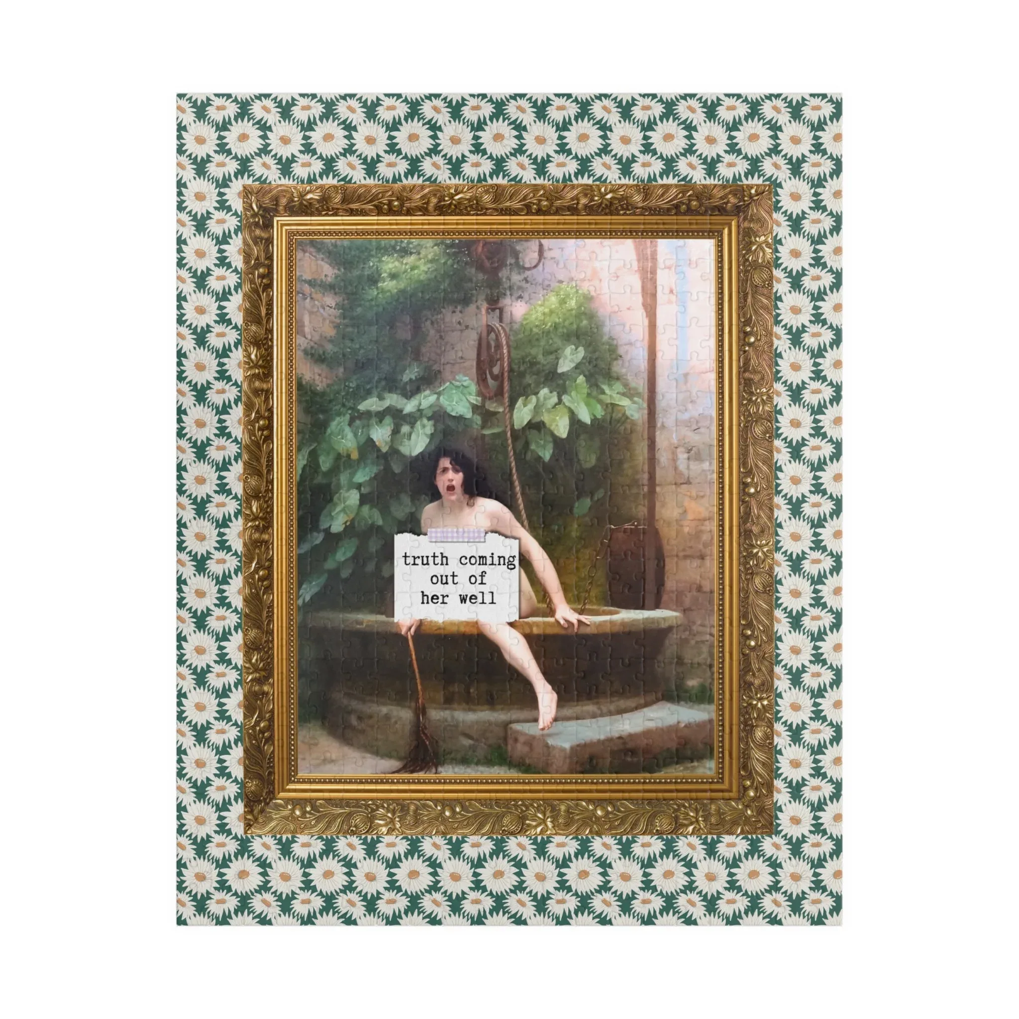 Truth Coming Out of Her Well by Jean-Leon Gerome Puzzle - Image 3