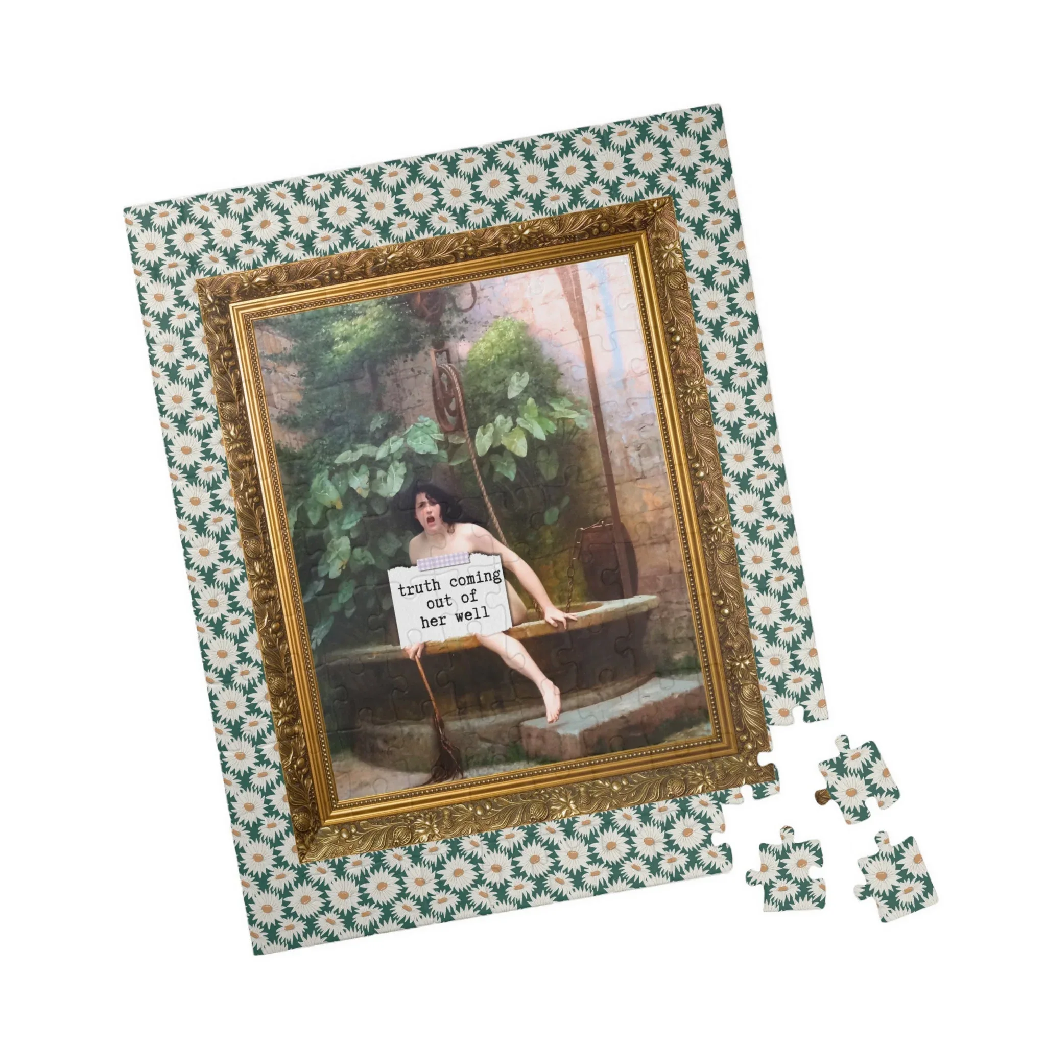 Truth Coming Out of Her Well by Jean-Leon Gerome Puzzle - Image 5