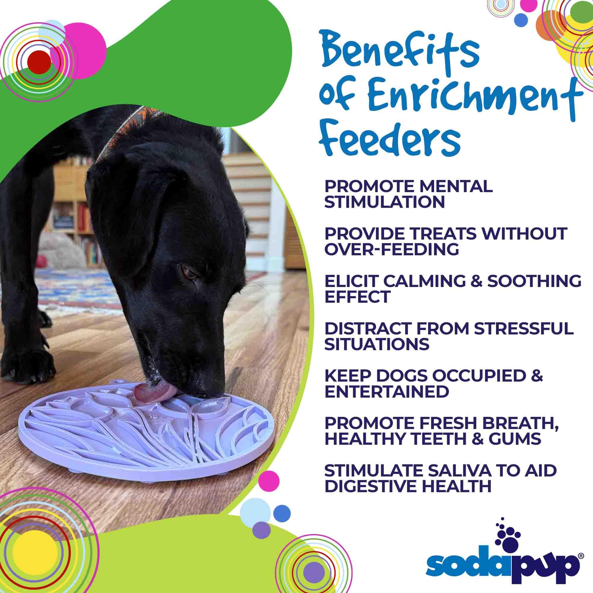 Tulip Design eMat - Enrichment Lick Mat For Dogs and Cats - With Suction Cups | USA Made - Image 3
