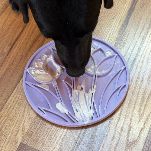 Tulip Design eMat - Enrichment Lick Mat For Dogs and Cats - With Suction Cups | USA Made - Image 5