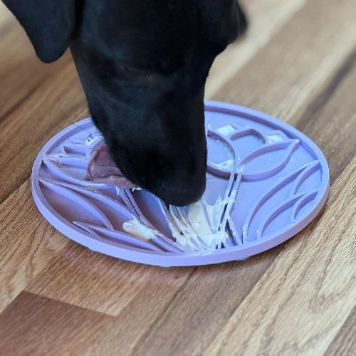Tulip Design eMat - Enrichment Lick Mat For Dogs and Cats - With Suction Cups | USA Made - Image 7