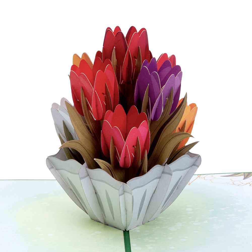 Tulips pop-up card - Image 3