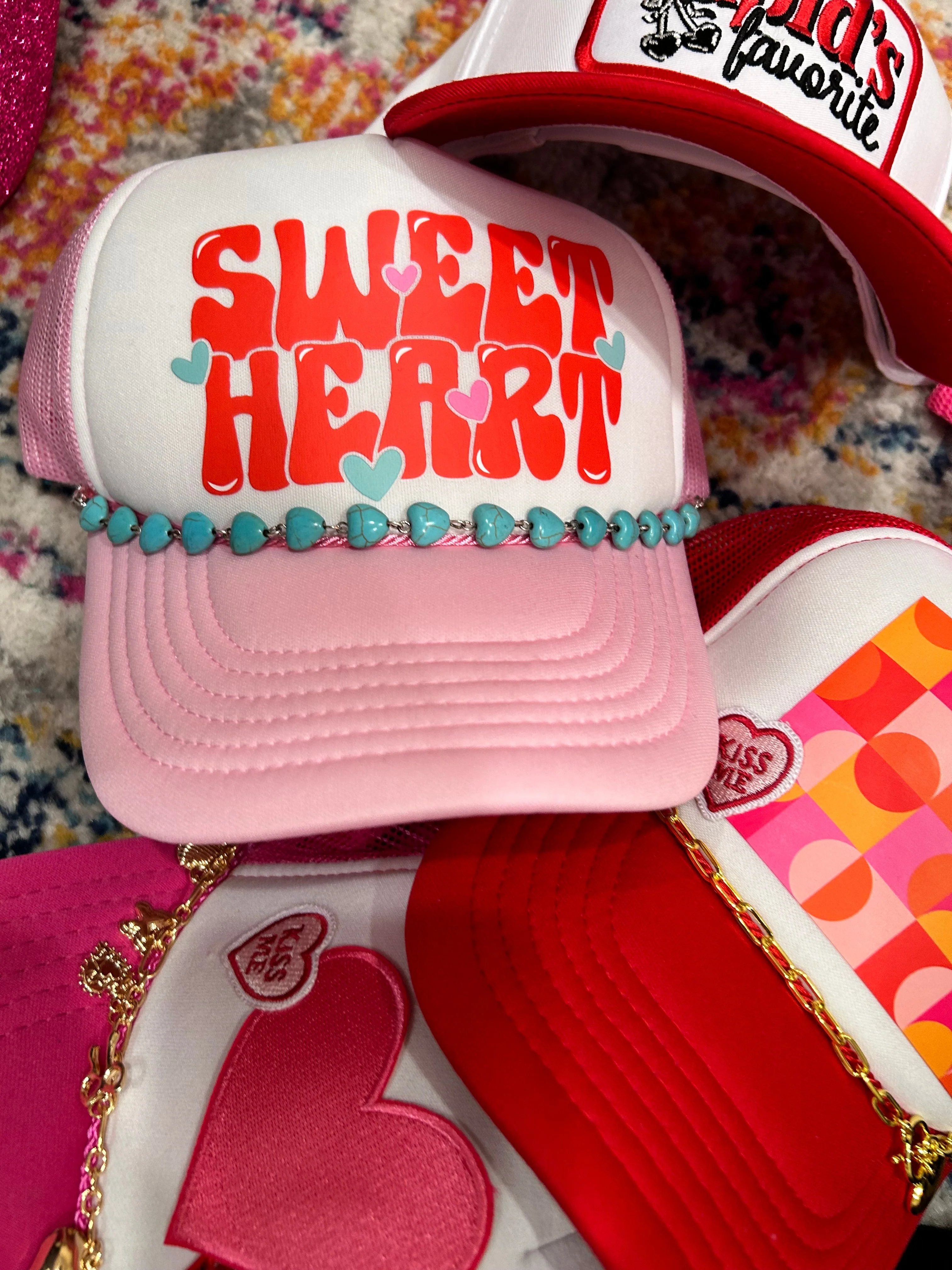 Turquoise Heart Trucker Chain - Image 2