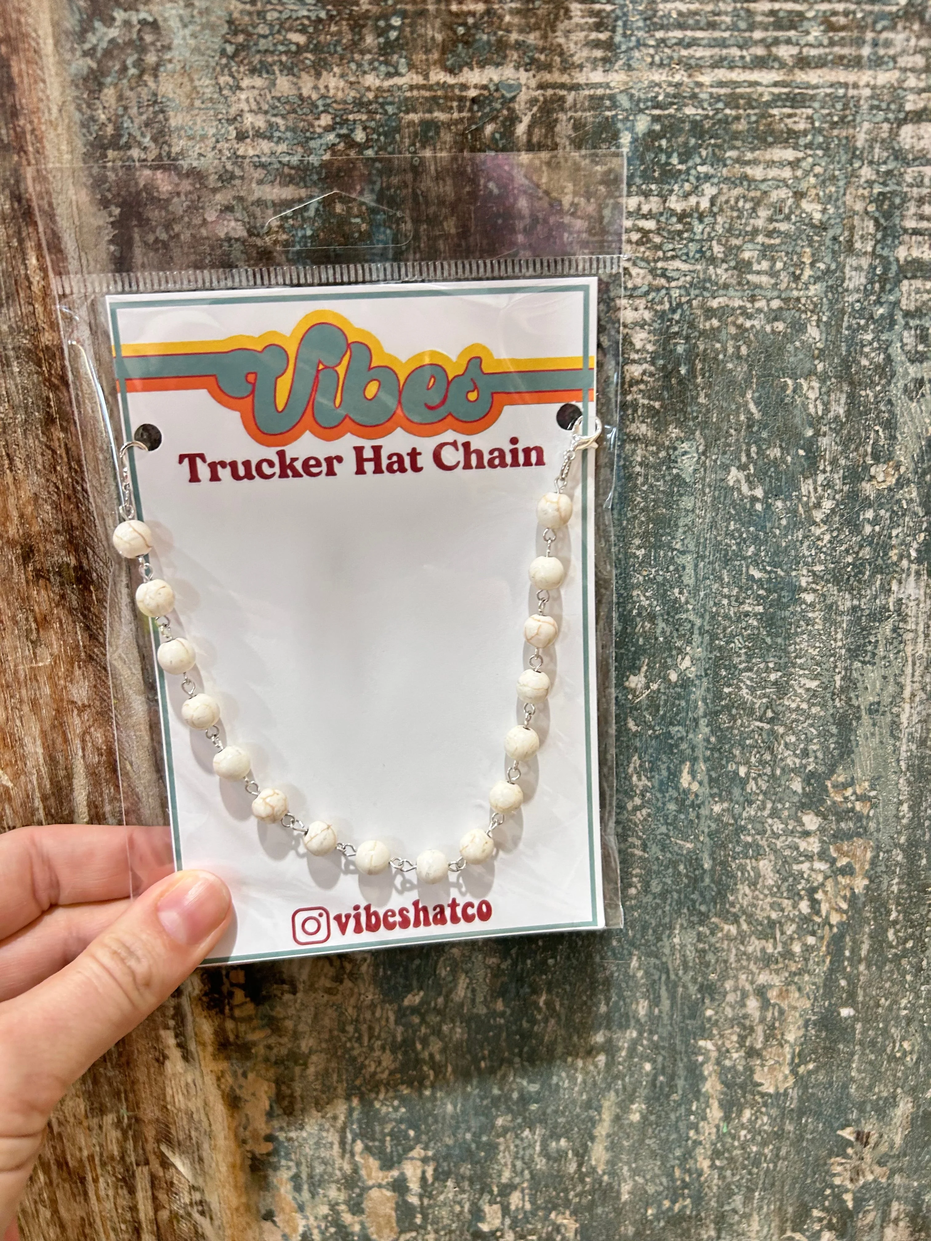Turquoise Trucker Hat Chain - Image 2