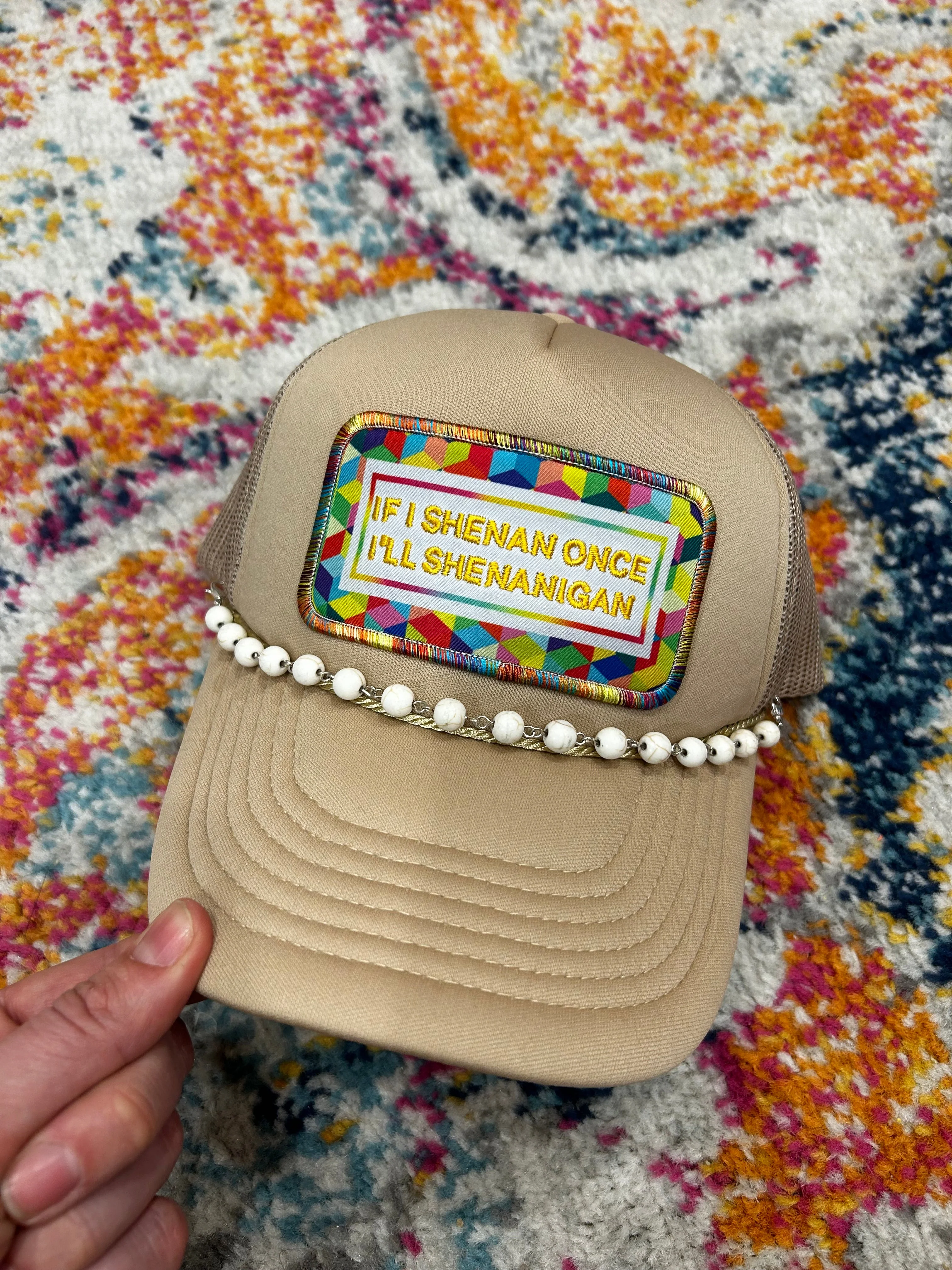 Turquoise Trucker Hat Chain - Image 4