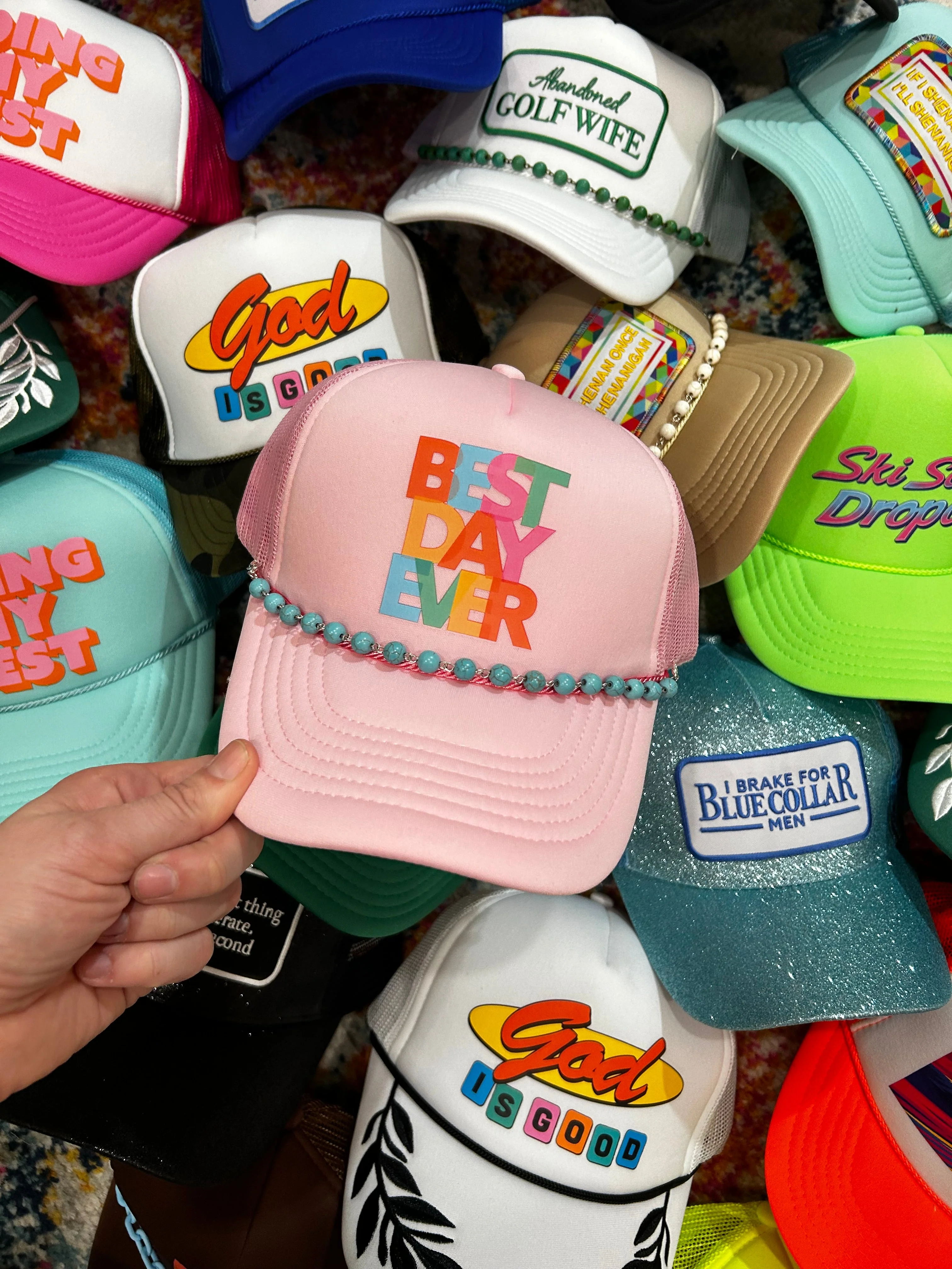 Turquoise Trucker Hat Chain - Image 9