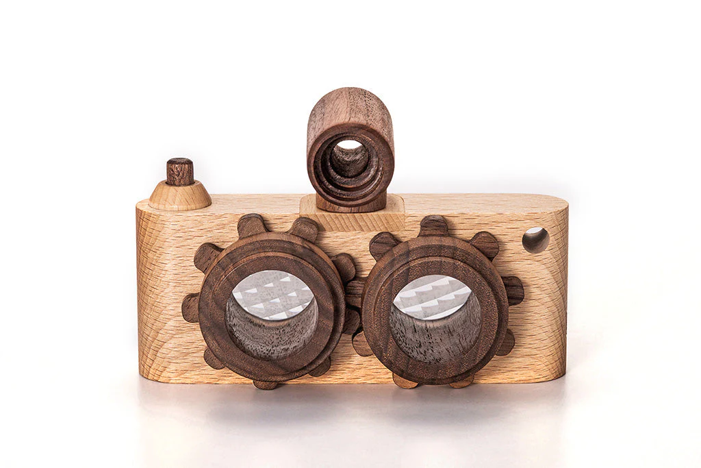 Twinkle Camera - Beechwood Camera Body W/ Walnut Lens - Image 6