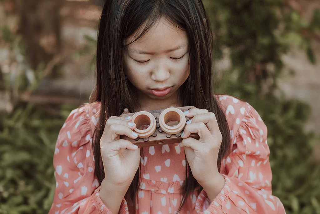 Twinkle Camera - Walnut Camera Body W/ Beechwood Lenses - Image 9