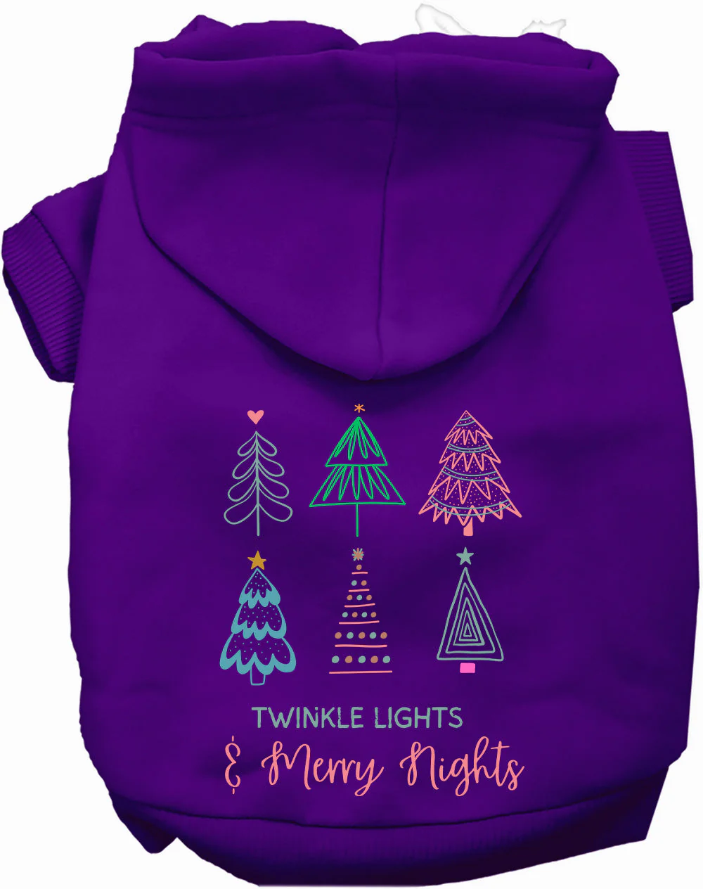Twinkle Lights, Merry Nights Christmas Pet Hoodie - Image 10