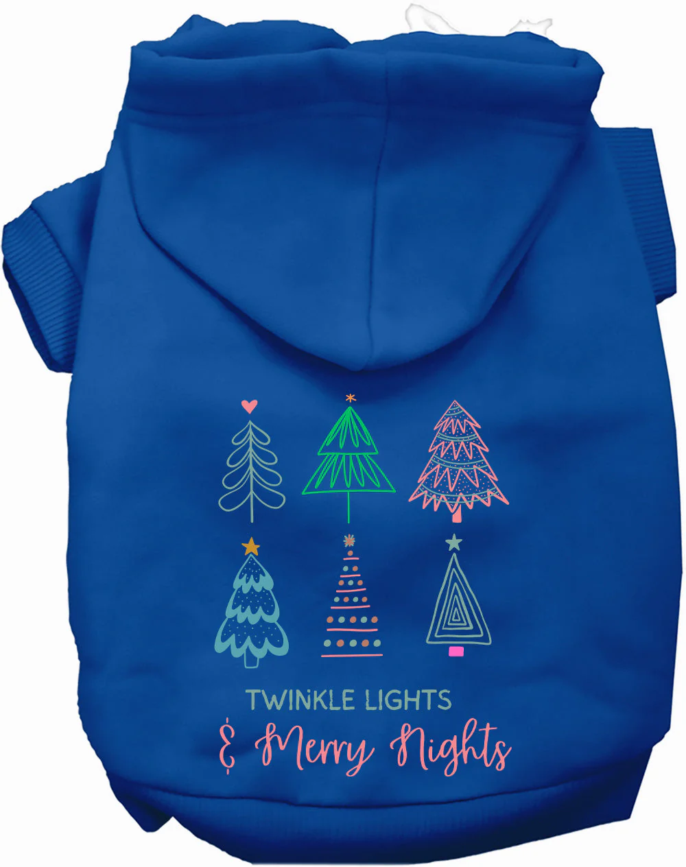 Twinkle Lights, Merry Nights Christmas Pet Hoodie - Image 3