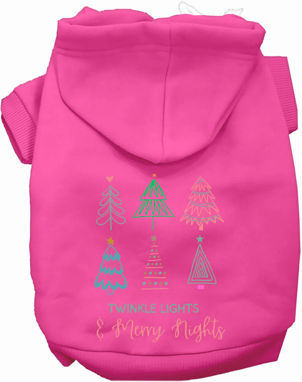 Twinkle Lights, Merry Nights Christmas Pet Hoodie - Image 4