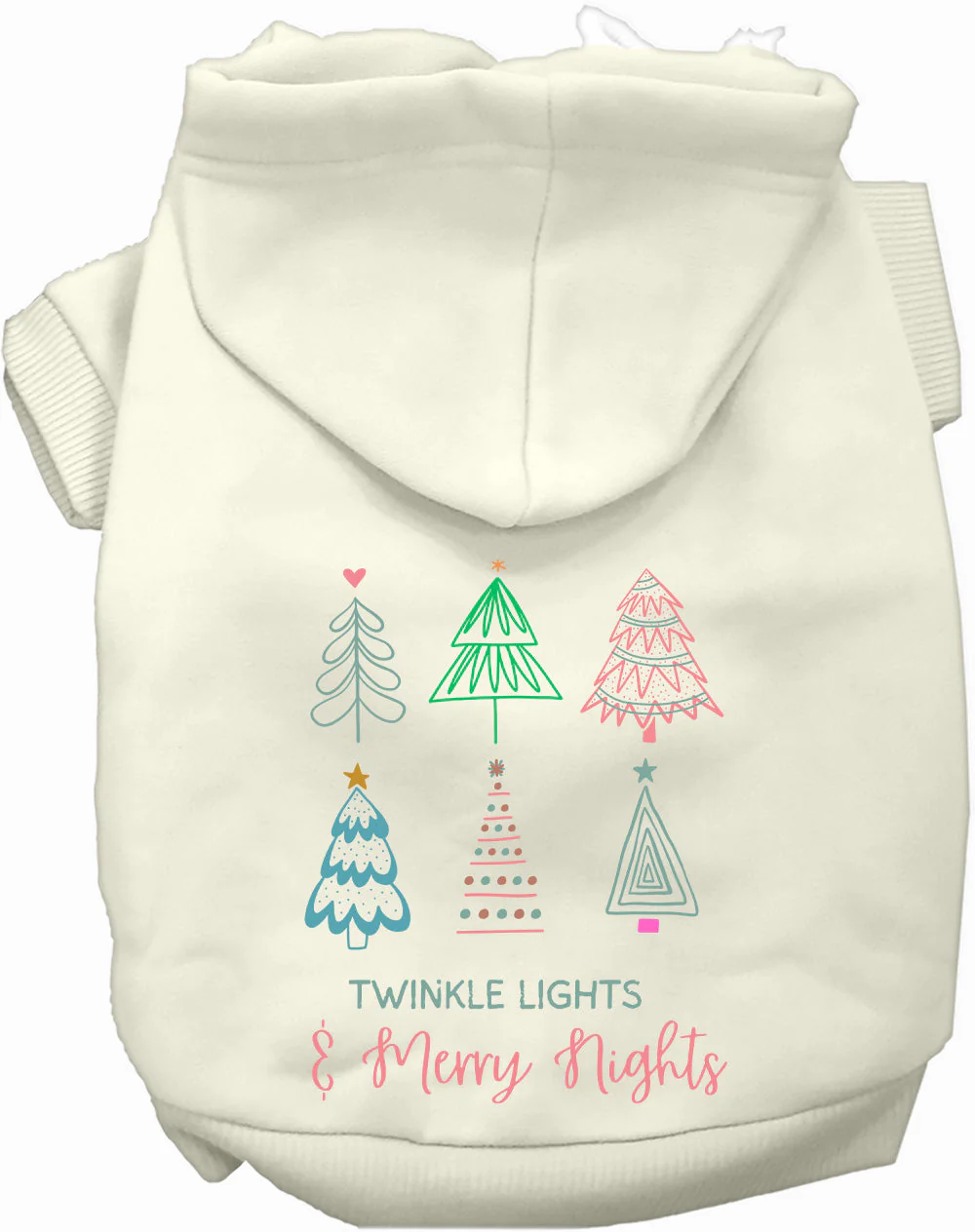 Twinkle Lights, Merry Nights Christmas Pet Hoodie - Image 6