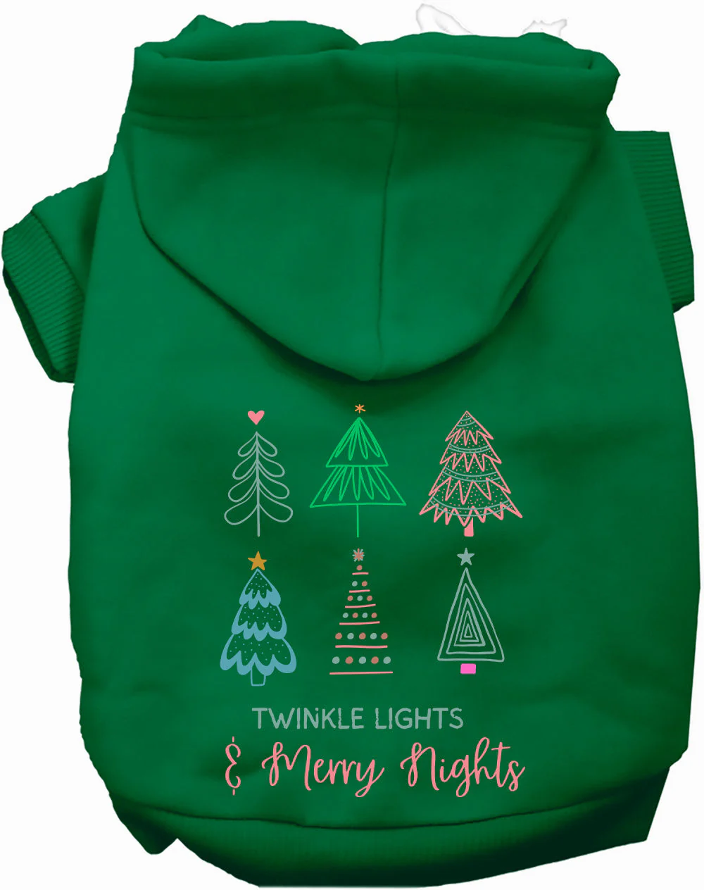 Twinkle Lights, Merry Nights Christmas Pet Hoodie - Image 7