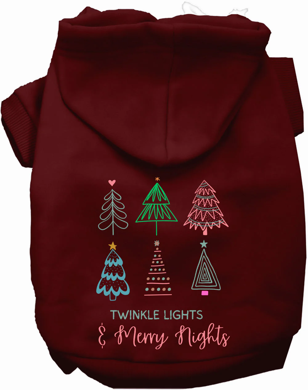 Twinkle Lights, Merry Nights Christmas Pet Hoodie - Image 8