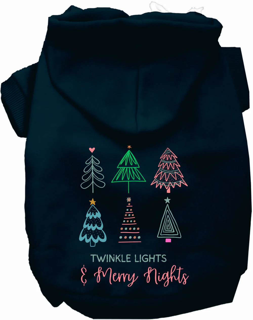Twinkle Lights, Merry Nights Christmas Pet Hoodie - Image 9