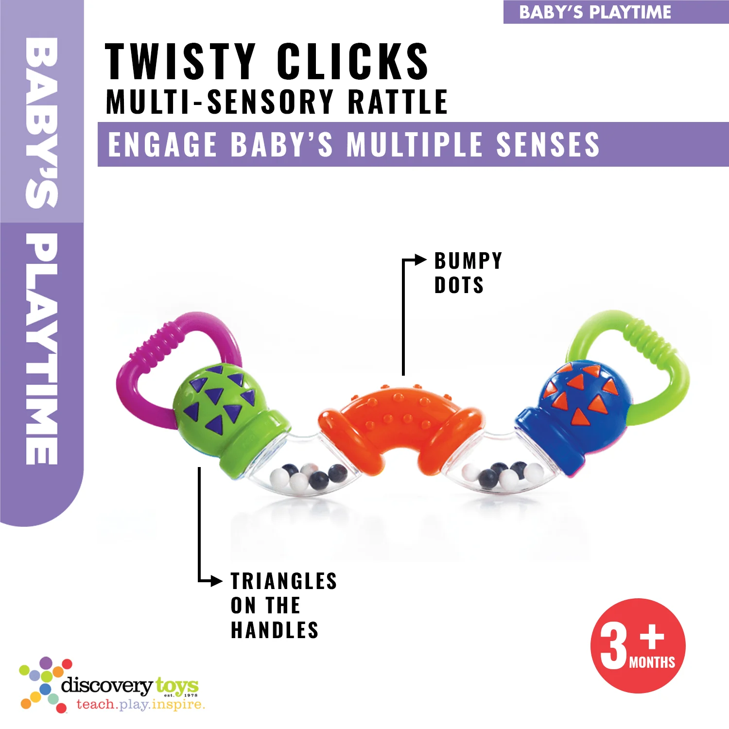 TWISTY CLICKS Infant Sensory Toy - Image 2