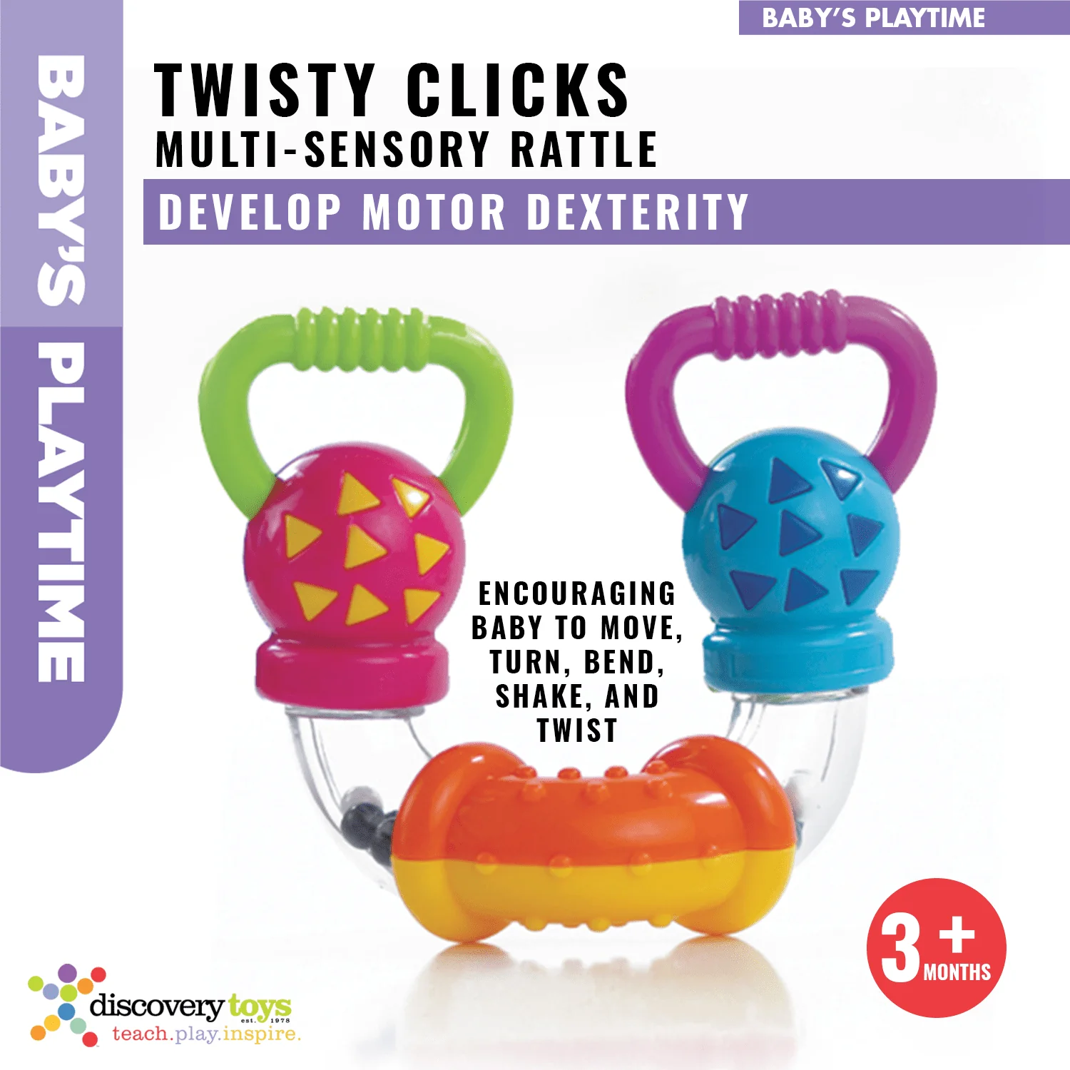 TWISTY CLICKS Infant Sensory Toy - Image 3