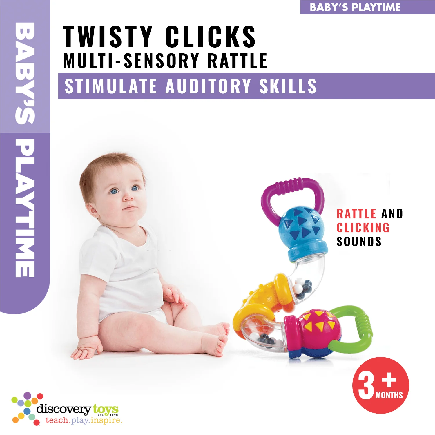 TWISTY CLICKS Infant Sensory Toy - Image 4