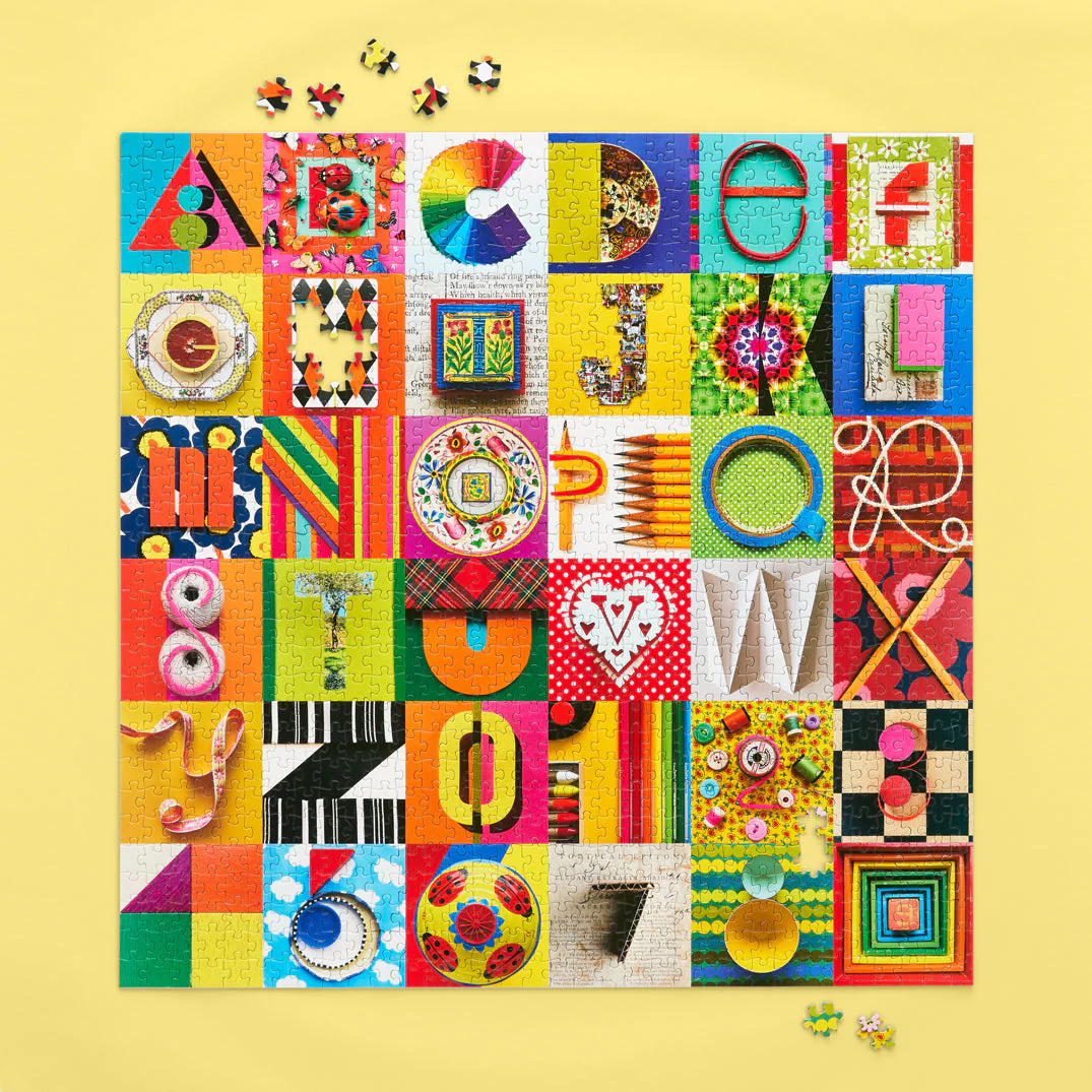 Typeface Collage 1000 Piece Puzzle - Image 2