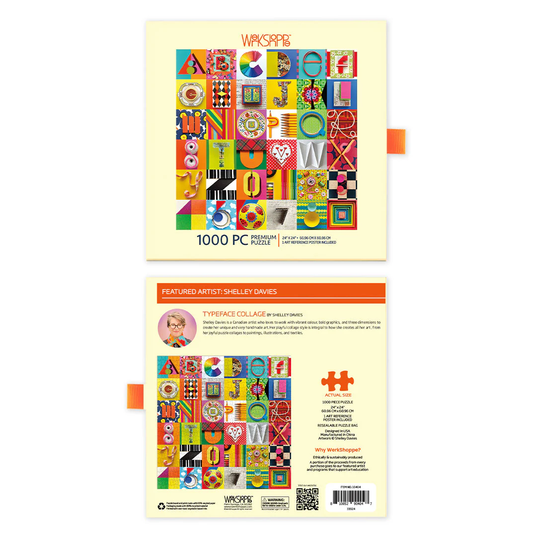 Typeface Collage 1000 Piece Puzzle - Image 4