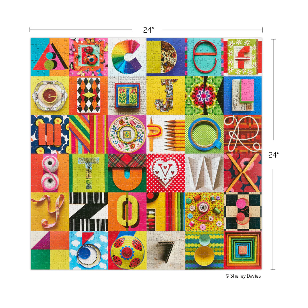 Typeface Collage 1000 Piece Puzzle - Image 5