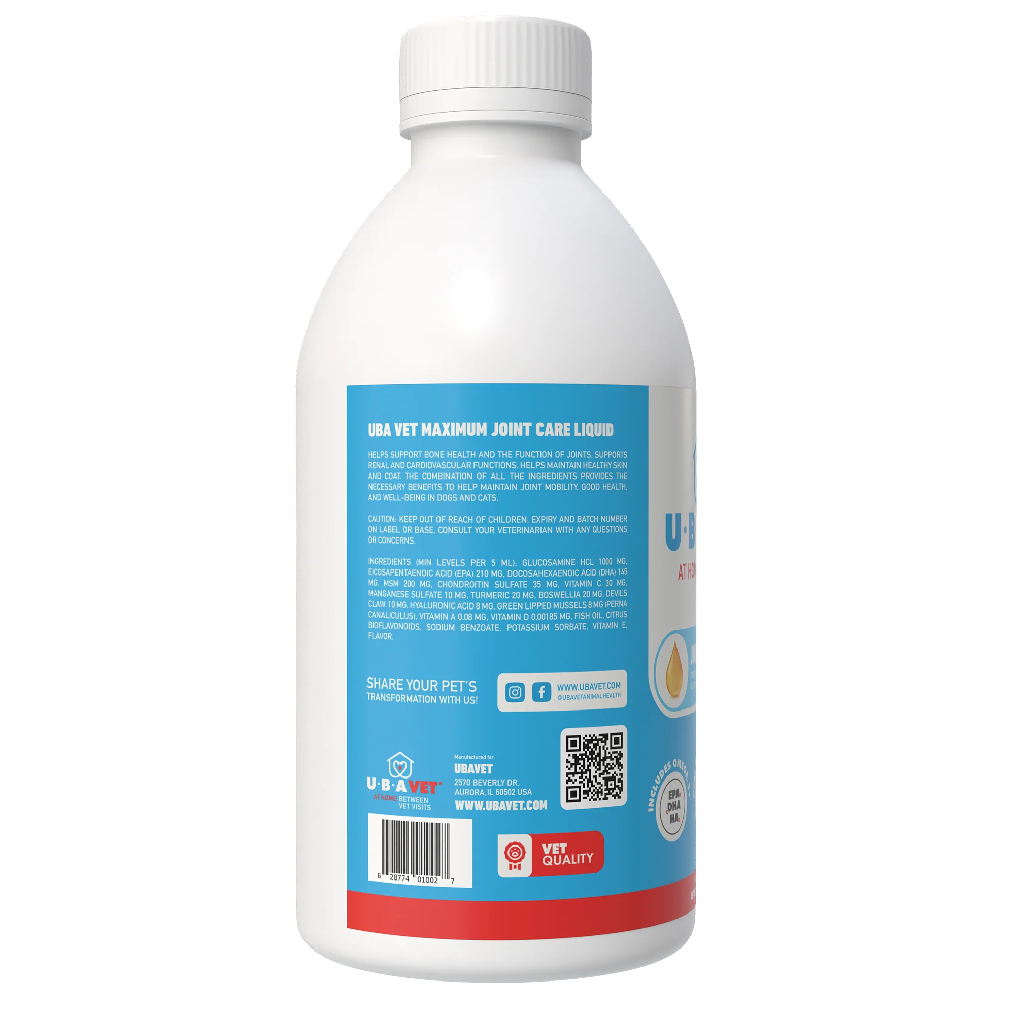 UBAVET Joint Power MEG Maximum Joint Support Liquid for Dogs & Cats - Image 5