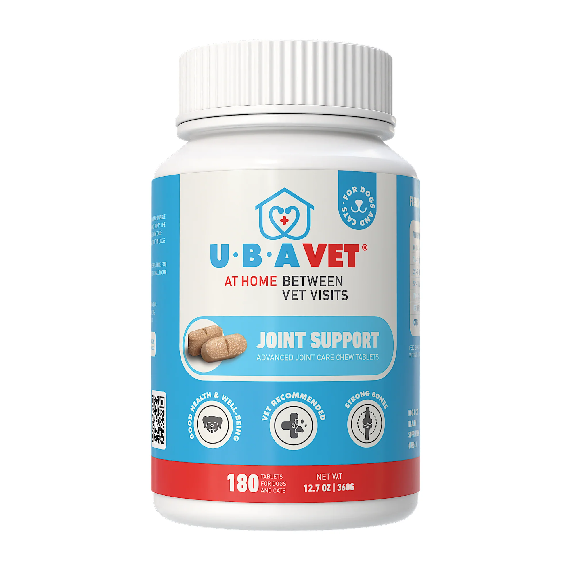 UBAVET Joint Support Advanced Joint Care Chew Tablets for Dogs & Cats - Image 4