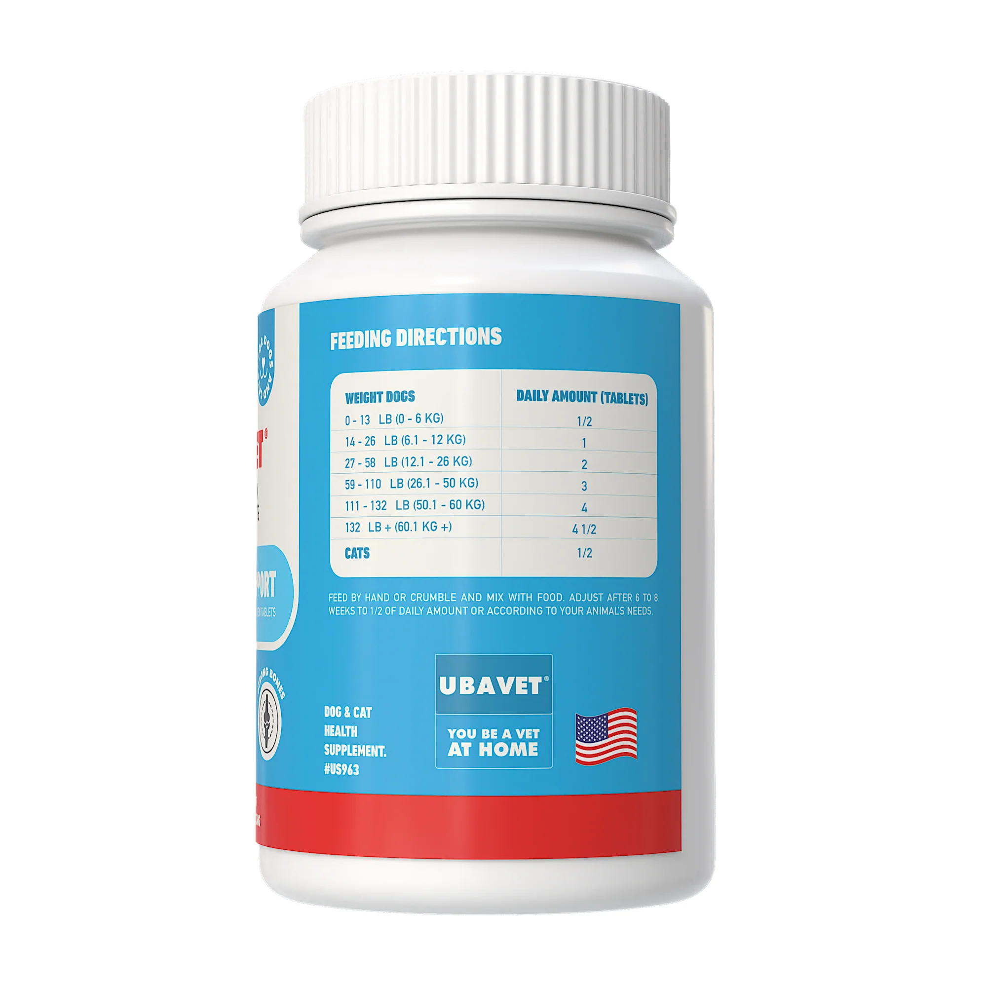 UBAVET Joint Support Advanced Joint Care Chew Tablets for Dogs & Cats - Image 6