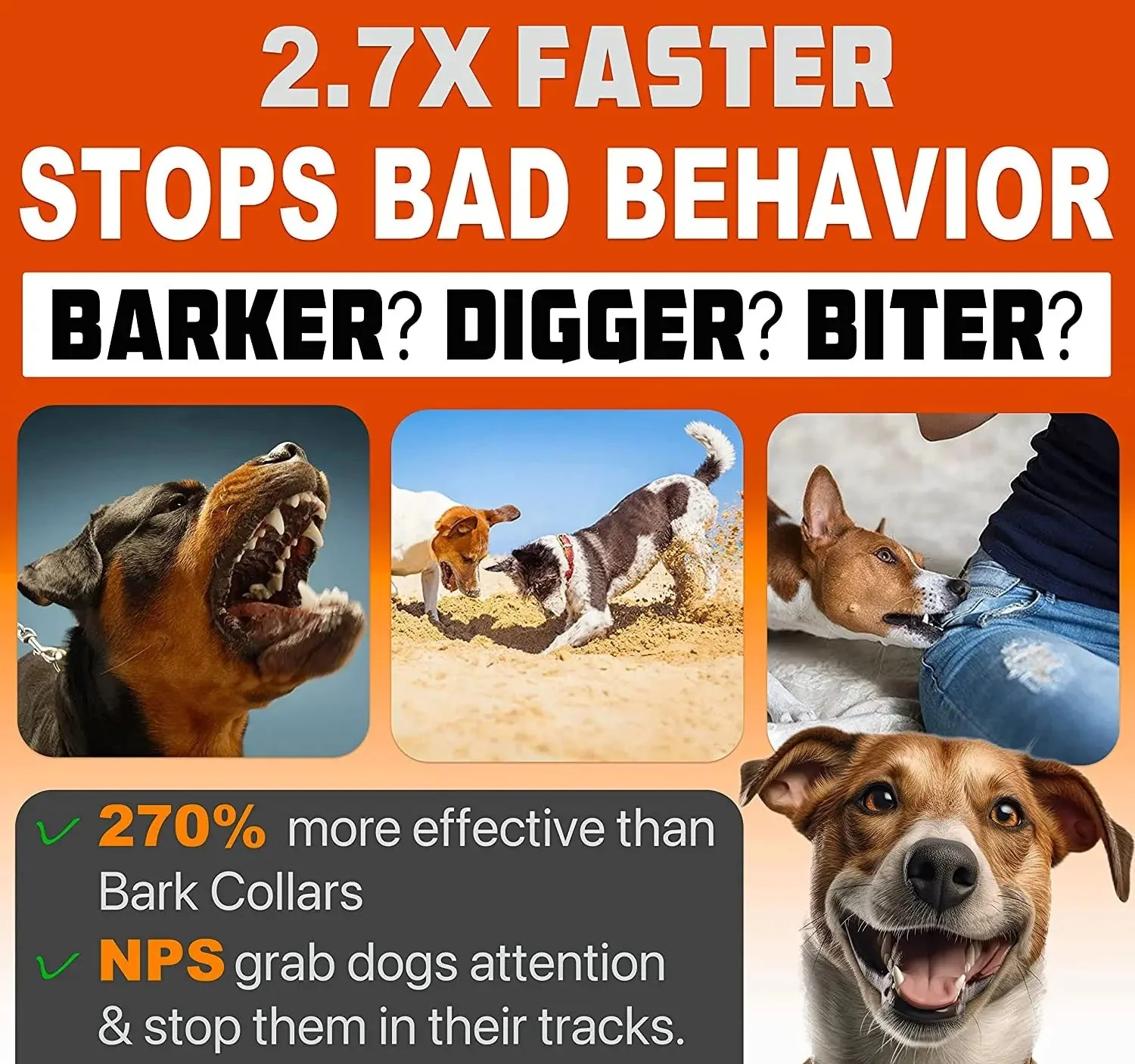 Ultrasonic Bark Deterrent – Rechargeable Dog Repeller Device with LED Flashlight - Image 4