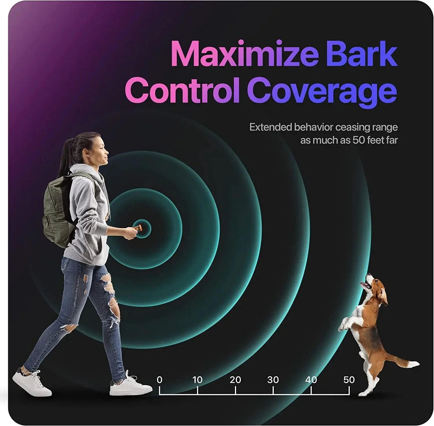 Ultrasonic Bark Deterrent – Rechargeable Dog Repeller Device with LED Flashlight - Image 7