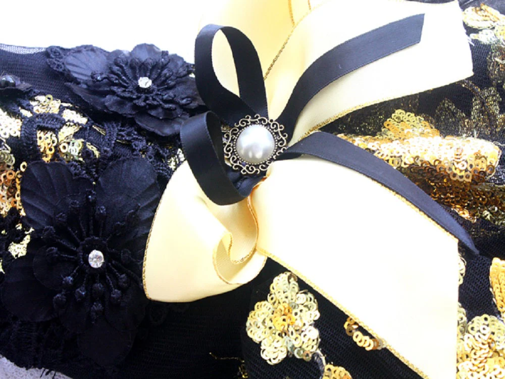 Unique Design Floral Sequin Pet Clothes Luxury Tutu Dogs Dress Perfect for Weddings Birthdays - Image 10