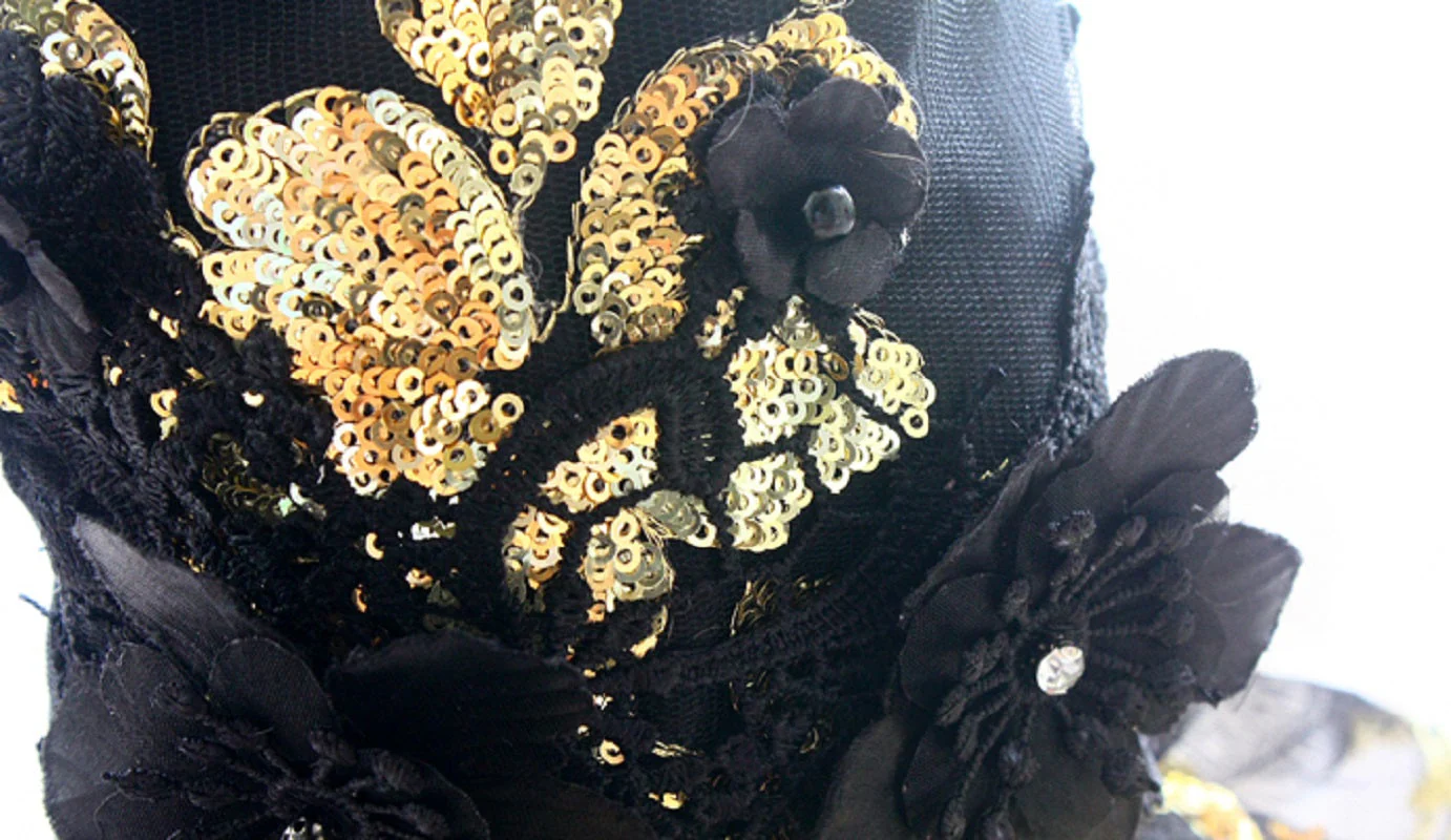 Unique Design Floral Sequin Pet Clothes Luxury Tutu Dogs Dress Perfect for Weddings Birthdays - Image 8