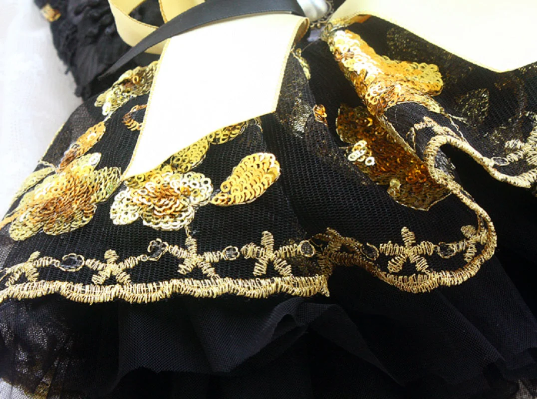 Unique Design Floral Sequin Pet Clothes Luxury Tutu Dogs Dress Perfect for Weddings Birthdays - Image 9