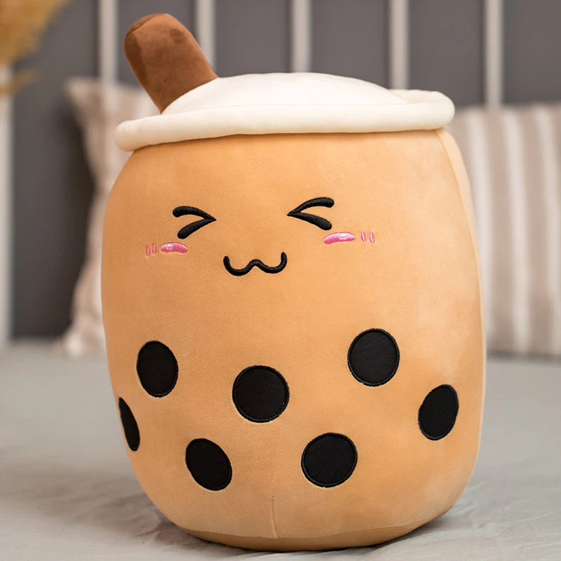 Unique Soft Teddy Plush Boba Milk Tea Plushie Toy Stuffed Fruit Shape Taste Milk Tea Hug Pillow Balls Boba Tea Cup Cushion Kids - Image 7