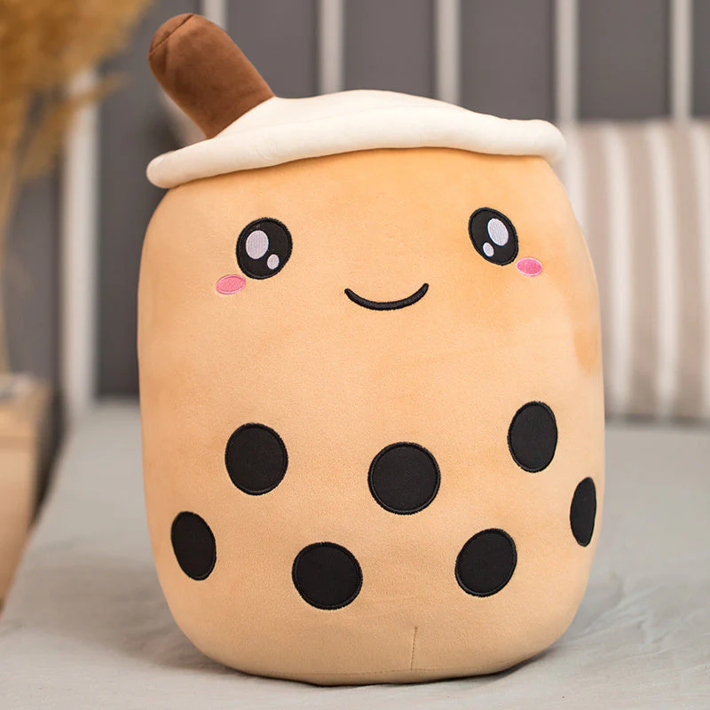 Unique Soft Teddy Plush Boba Milk Tea Plushie Toy Stuffed Fruit Shape Taste Milk Tea Hug Pillow Balls Boba Tea Cup Cushion Kids - Image 8