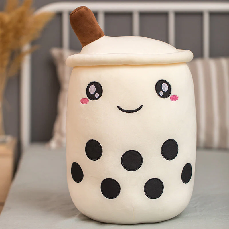 Unique Soft Teddy Plush Boba Milk Tea Plushie Toy Stuffed Fruit Shape Taste Milk Tea Hug Pillow Balls Boba Tea Cup Cushion Kids - Image 9
