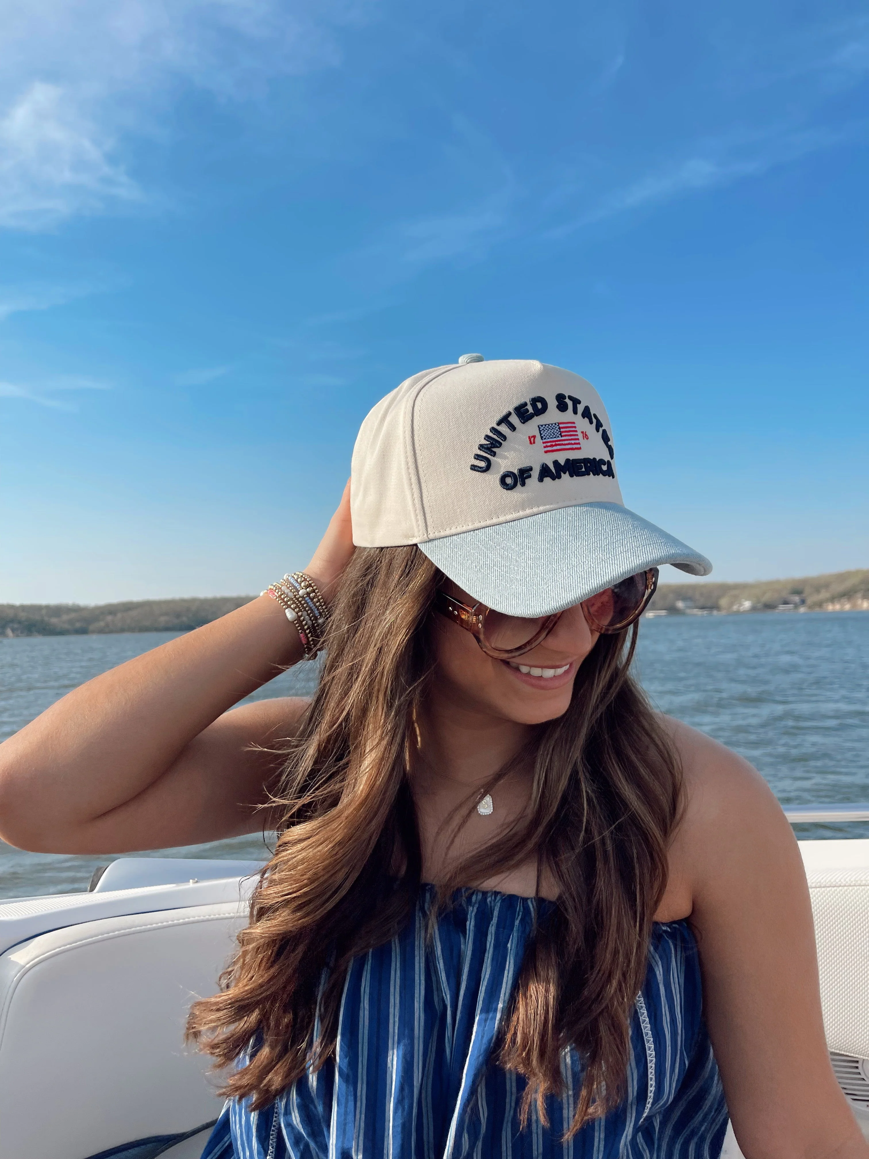 United States of America - Denim Blue Vintage Trucker Hat - Image 7