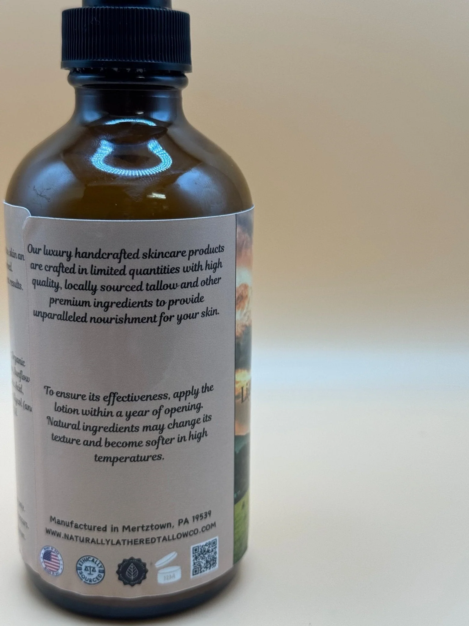 Unscented Tallow Lotion - Image 3