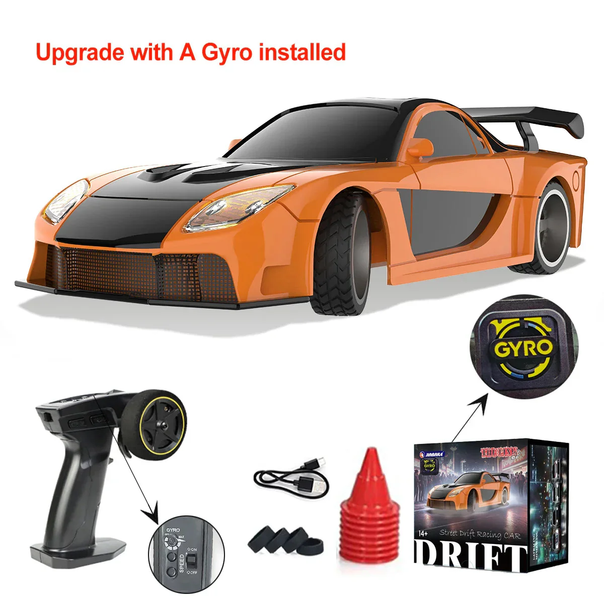 Upgraded Gyro 1/43 RC Drifting Car Racing RTR 4WD High Speed Radio Control Model 2.4G Drift Race Vehicle Mini Gifts - Image 14