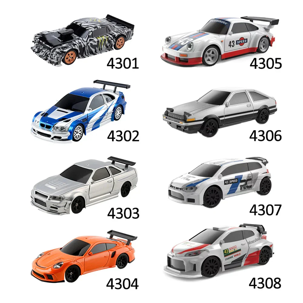 Upgraded Gyro 1/43 RC Drifting Car Racing RTR 4WD High Speed Radio Control Model 2.4G Drift Race Vehicle Mini Gifts - Image 2