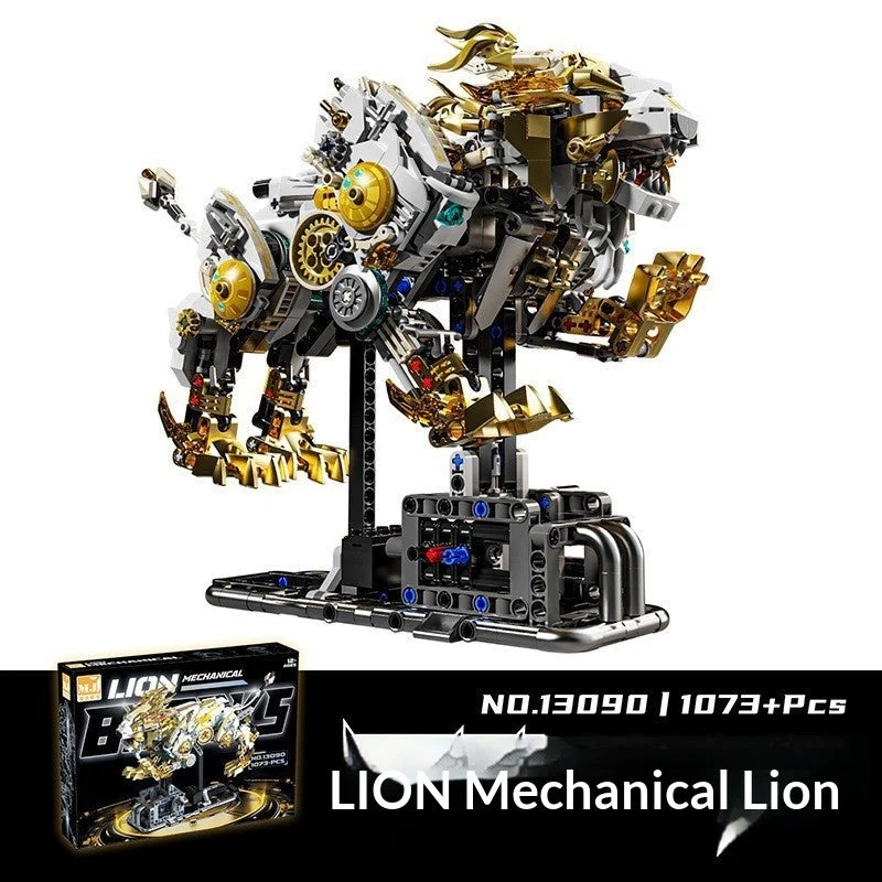 US And Electric Mechanical Lion And Whale Building Blocks That Also Double As Toys - Image 14