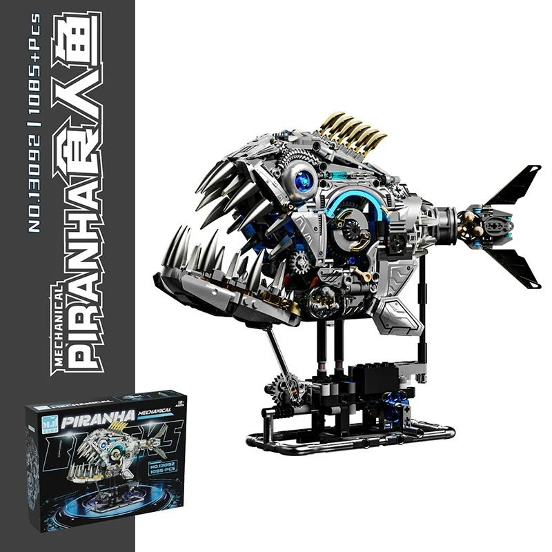 US And Electric Mechanical Lion And Whale Building Blocks That Also Double As Toys - Image 15