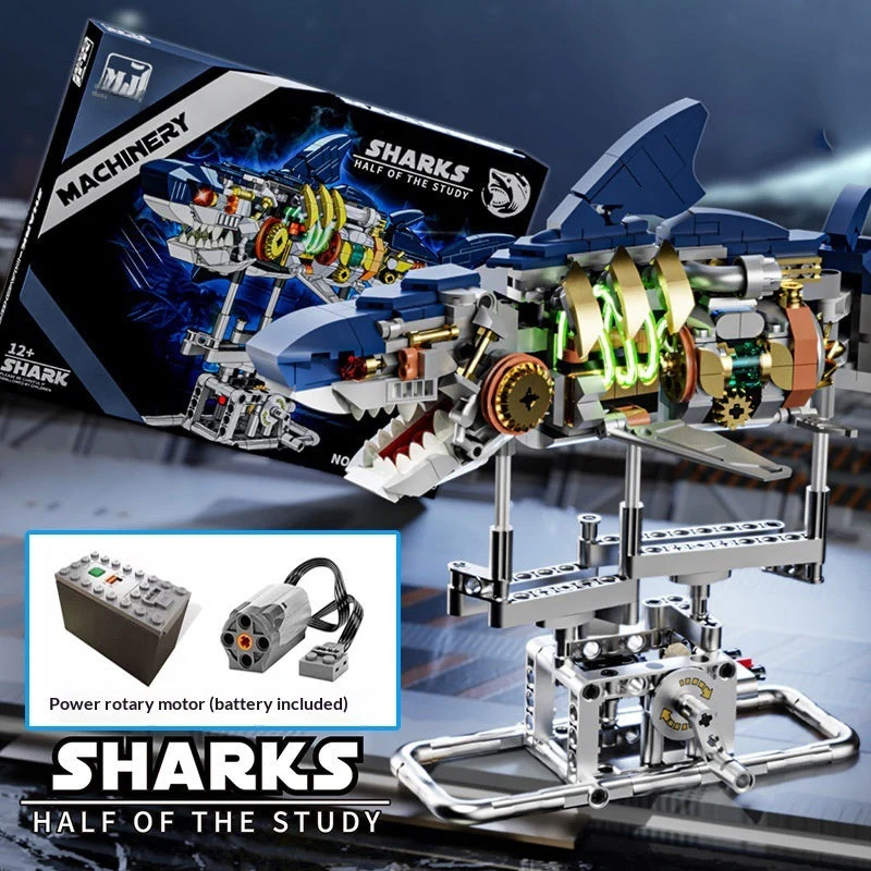 US And Electric Mechanical Lion And Whale Building Blocks That Also Double As Toys - Image 8