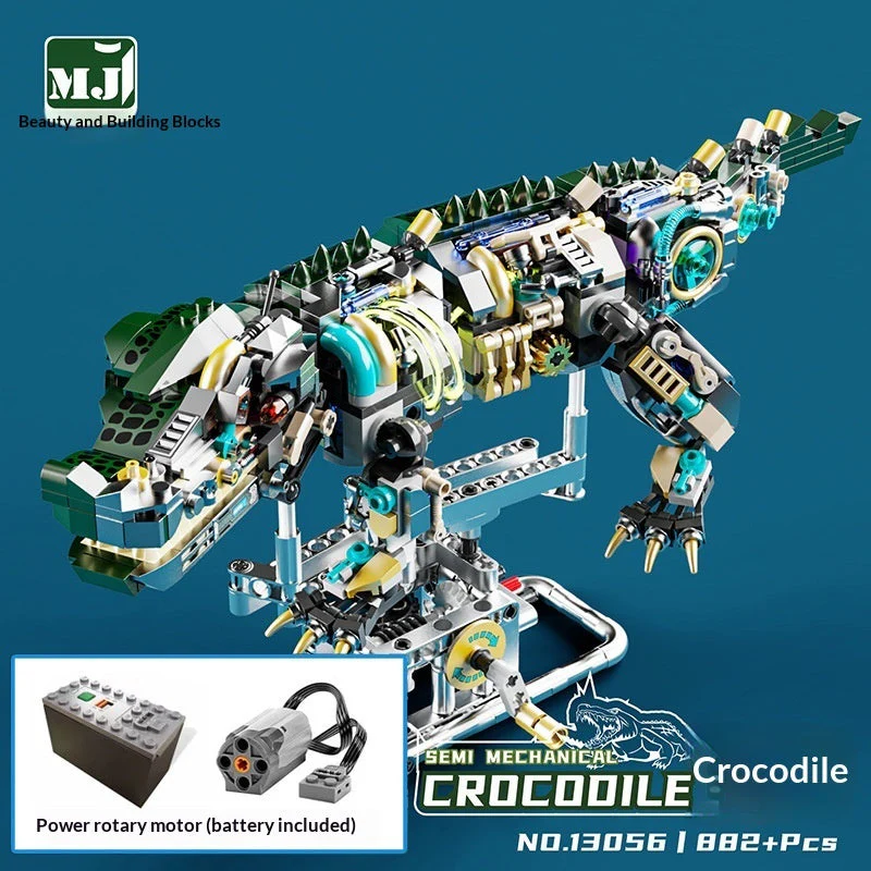 US And Electric Mechanical Lion And Whale Building Blocks That Also Double As Toys - Image 9