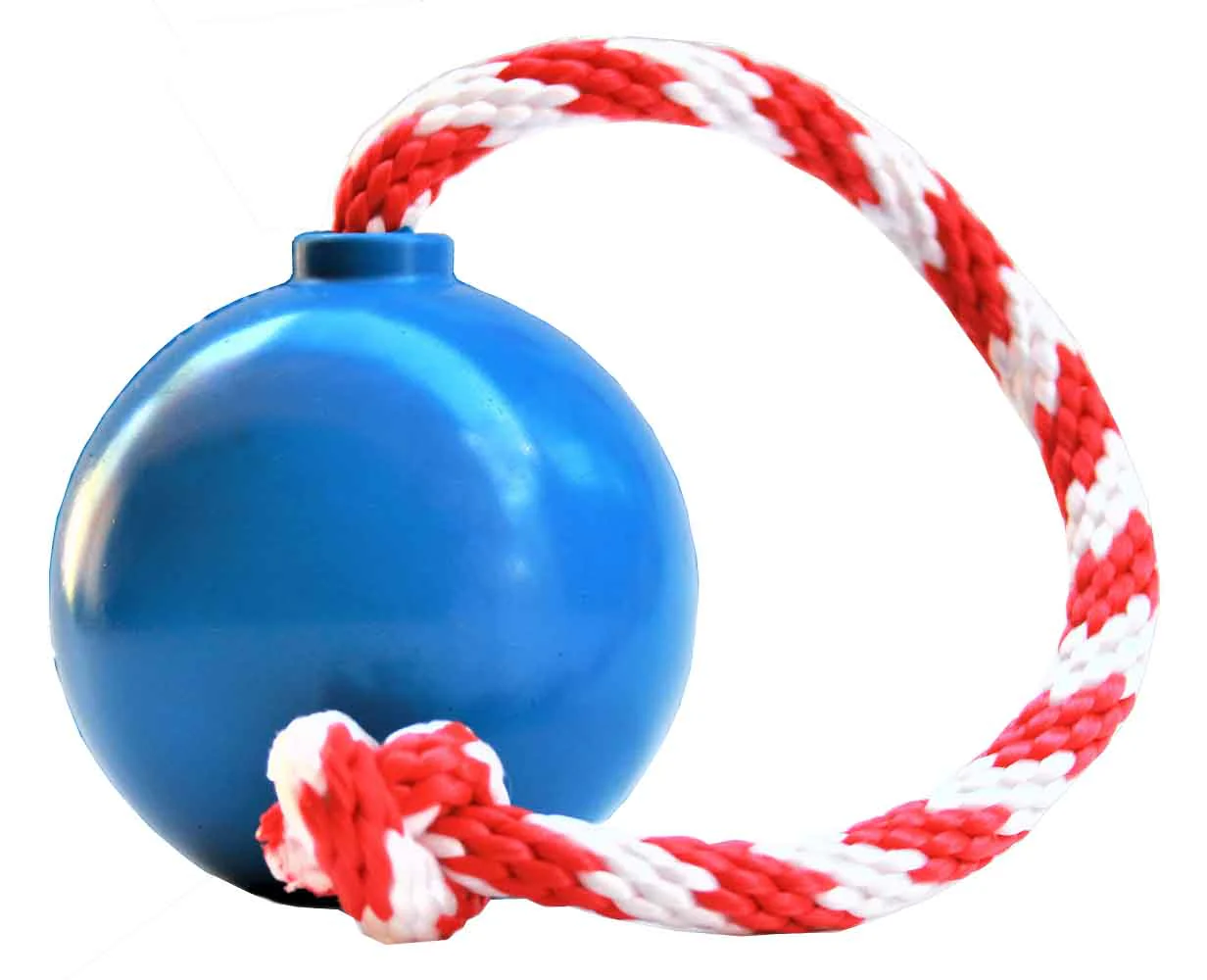USA-K9 Cherry Bomb Rubber Dog Chew Toy | K9 Handler Reward Toy | Blue | USA Made - Image 8