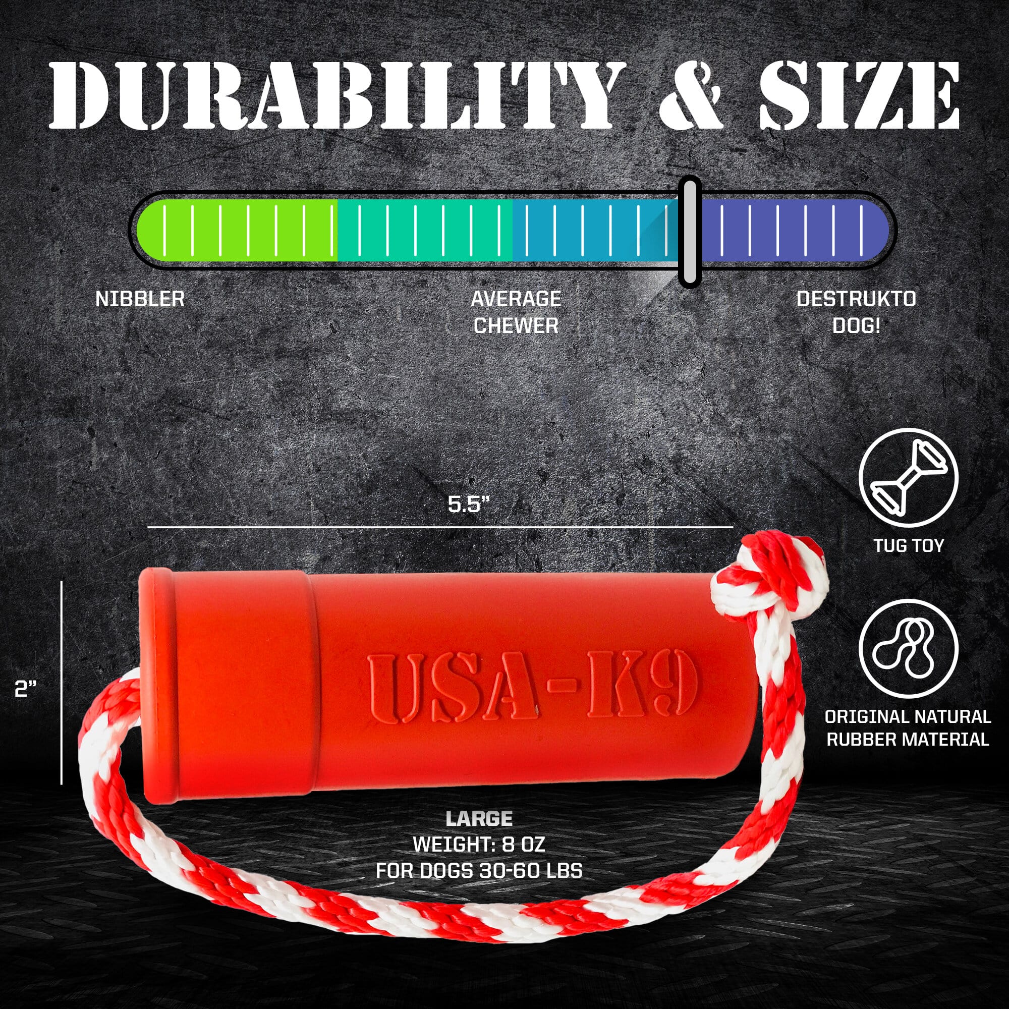 USA-K9 Firecracker Floating Training Dummy | K9 Handler Reward Toy | Red | USA Made - Image 4